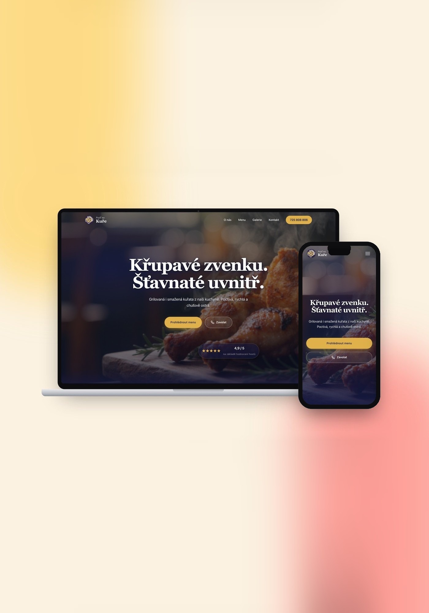 Web bistra Pojď na Kuře